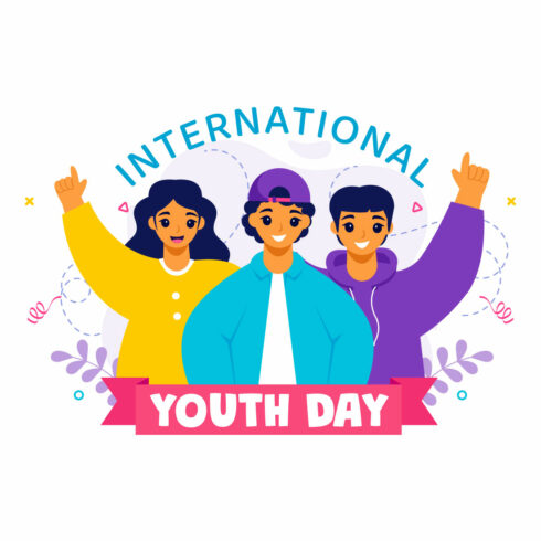 11 International Youth Day Illustration cover image.