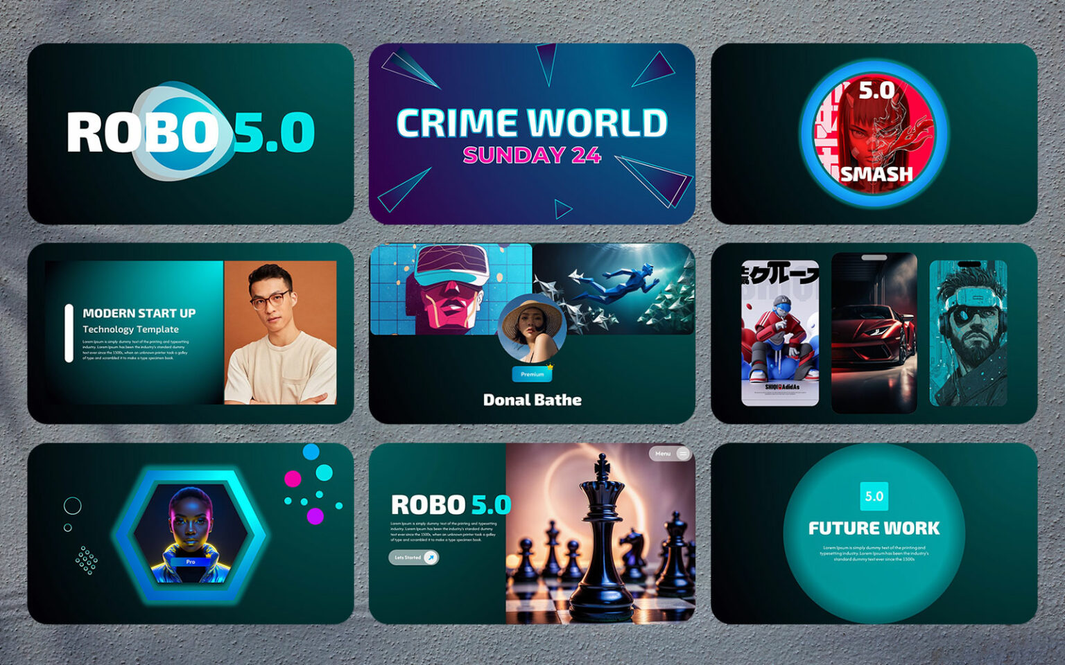 Robo Plan PowerPoint Presentation Template - MasterBundles