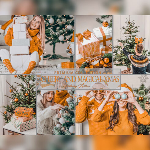 12 Cheery and Magical Xmas Photoshop Actions, New Year ACR Preset, Christmas Ps Filter, Atn Portrait Lifestyle, Top Theme, Blog Instagram, Lovely cover image.