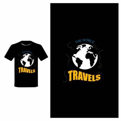 The World Travels T-shirt design 2024 cover image.
