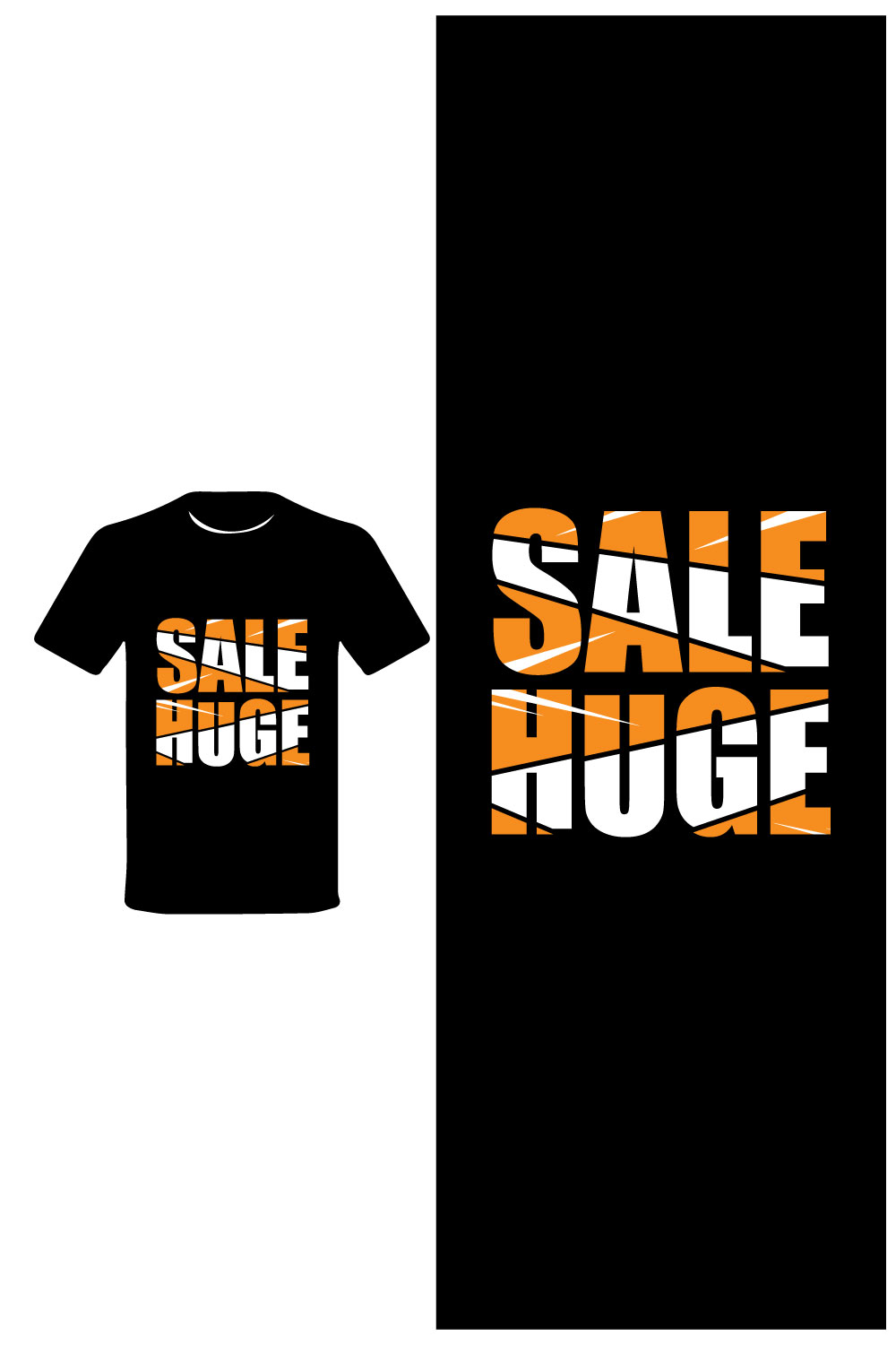 Sale Huge t-shirt design 2024 pinterest preview image.