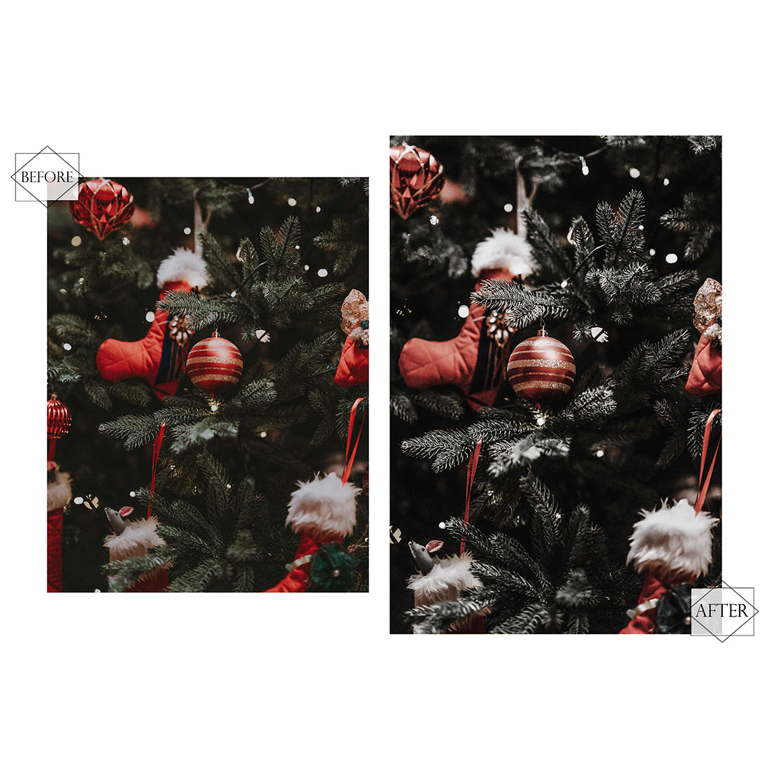 12 Photoshop Actions, Christmastide Ps Action, Christmas ACR Preset, Green Filter, Lifestyle Theme For Instagram, Winter Bright, Warm Portrai preview image.