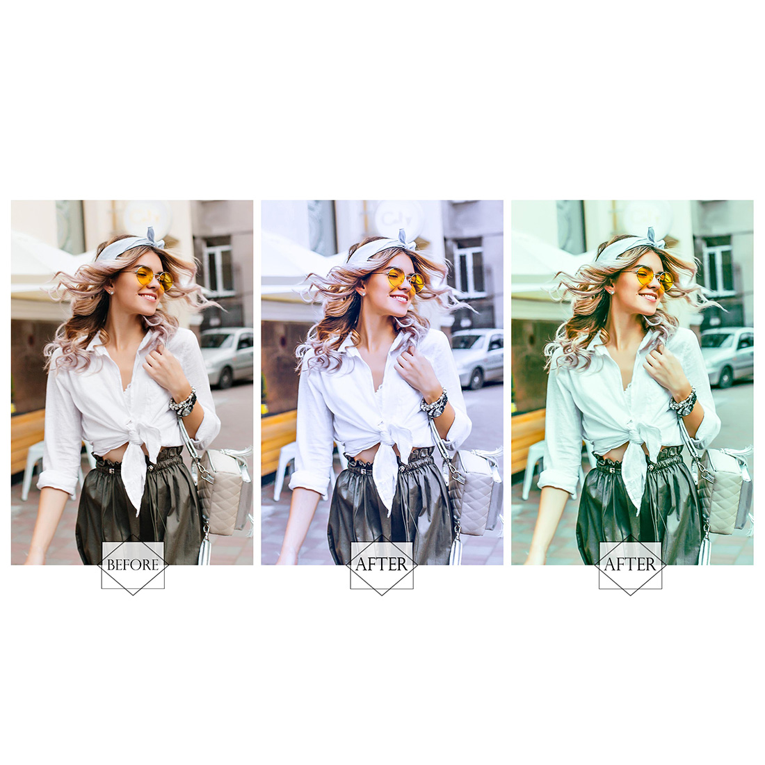 12 Photoshop Actions, Warm & Cold Ps Action, Cool Tint ACR Preset, Bright Filter, Lifestyle Theme For Instagram, Spring Presets, Warm Portrait preview image.