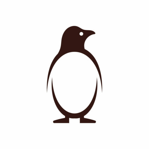 Penguin logo design animal brand bird, Vector design Concept cover image.