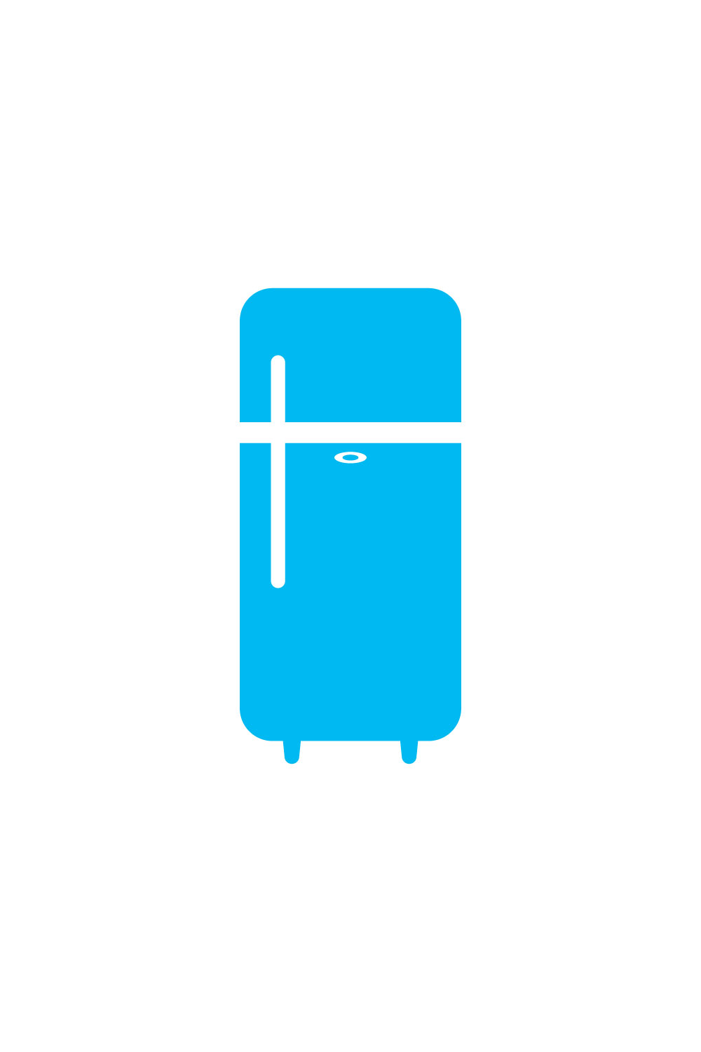Refrigerator Logo Design, Vector design template pinterest preview image.
