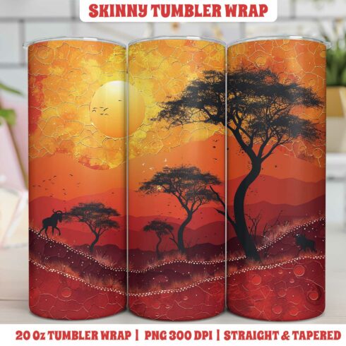 Forest Tumbler Wrap | Sublimation cover image.