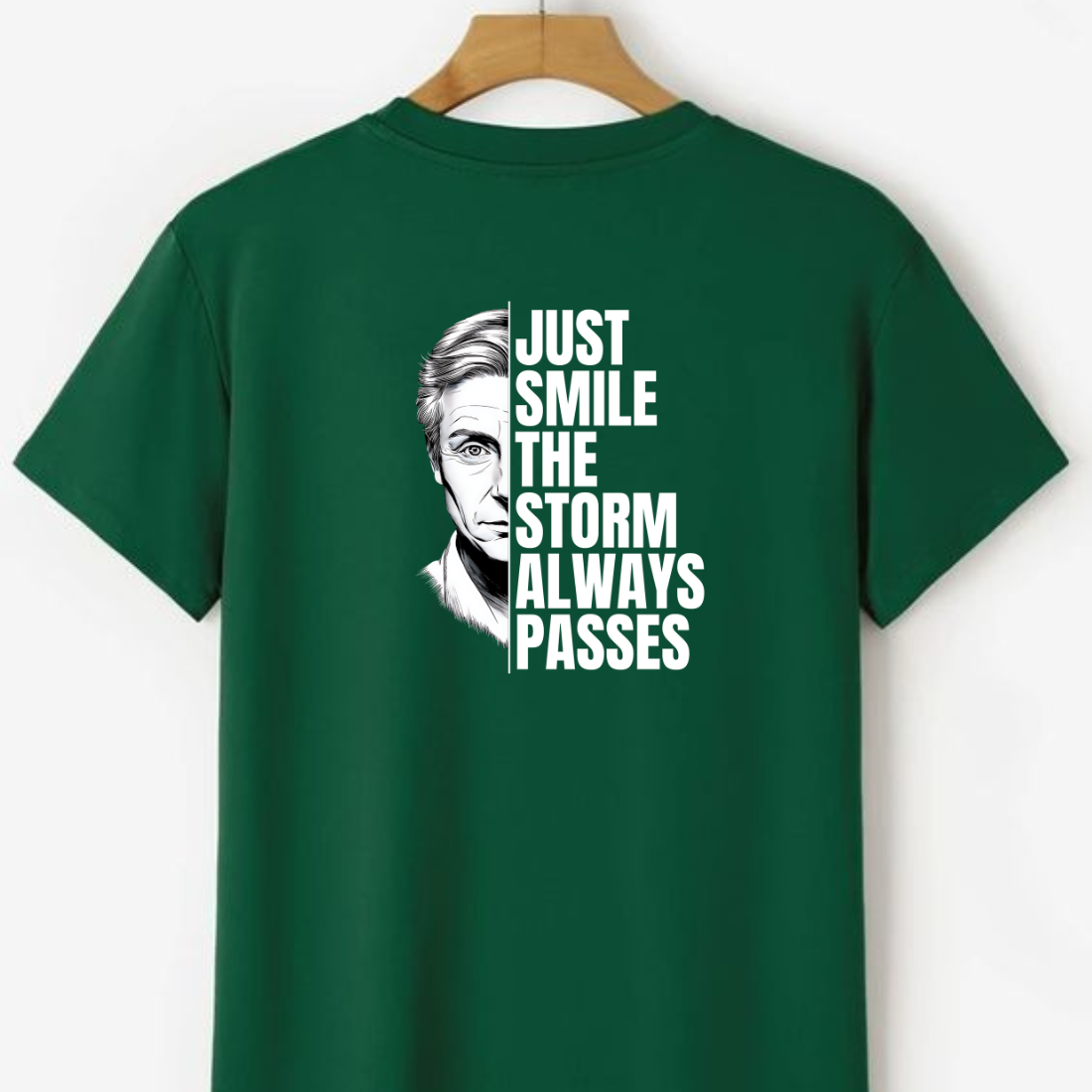 Just smile the storm always passes TEE DESIGN preview image.