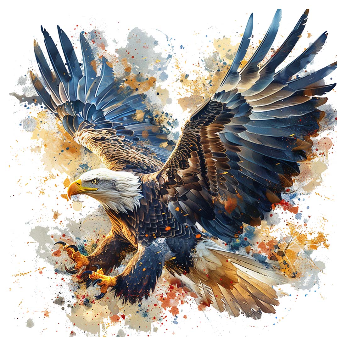 American Eagle Unique Clipart Design preview image.