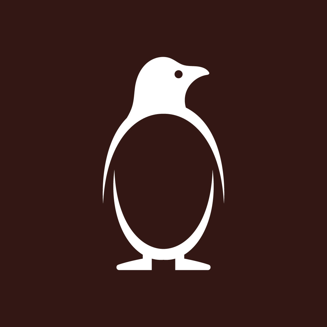 Penguin logo design animal brand bird, Vector design Concept preview image.