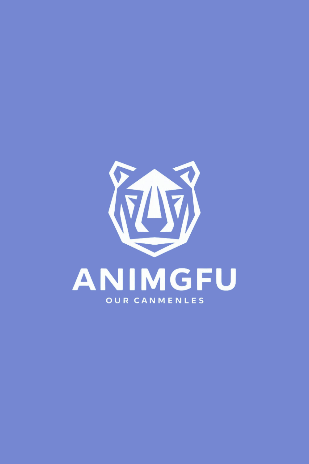 Animal logo design pinterest preview image.