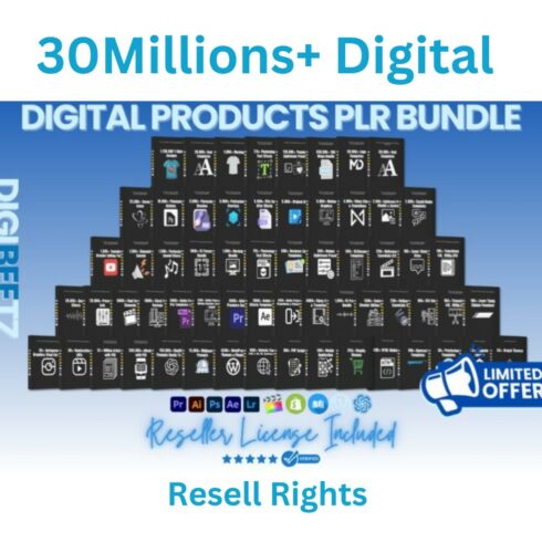 30M+Digital Product Bundle Mega Bundle, Course, Softwere,Printeble cover image.