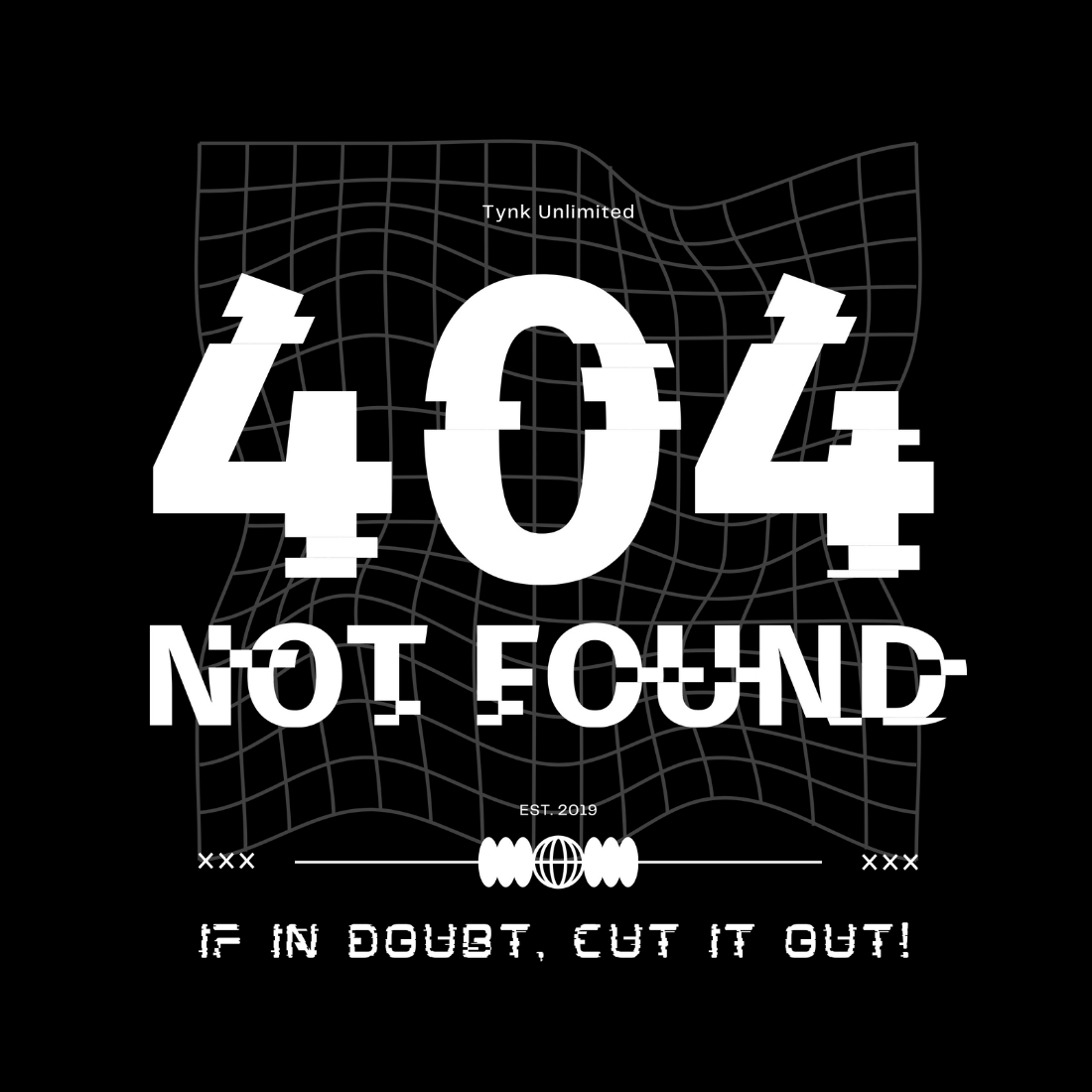 404 Not Found Design SVG, PNG cover image.