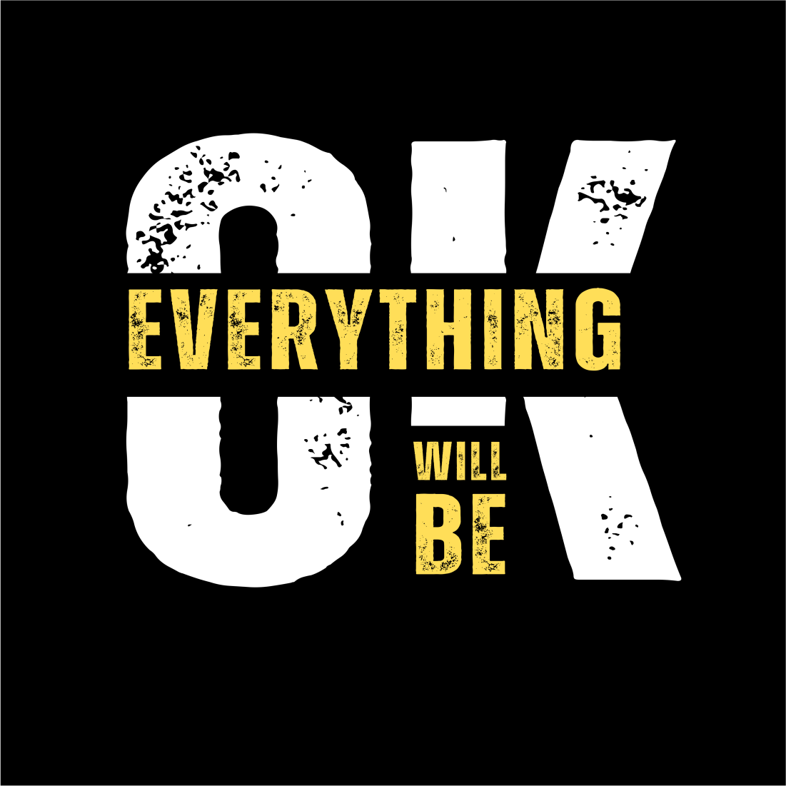 OK Everything will be beautifull shirt design preview image.