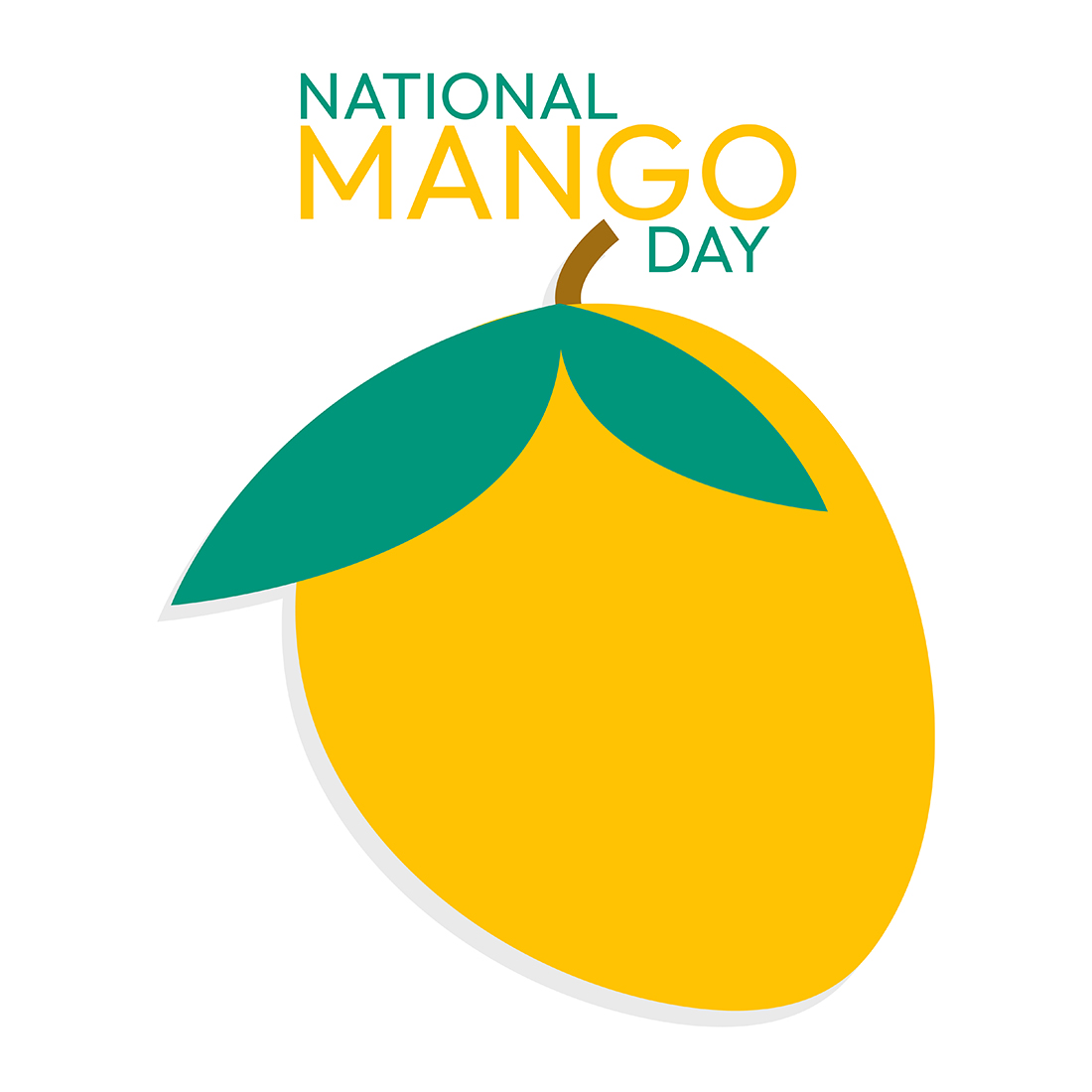 National mango day illustration 3 templates preview image.