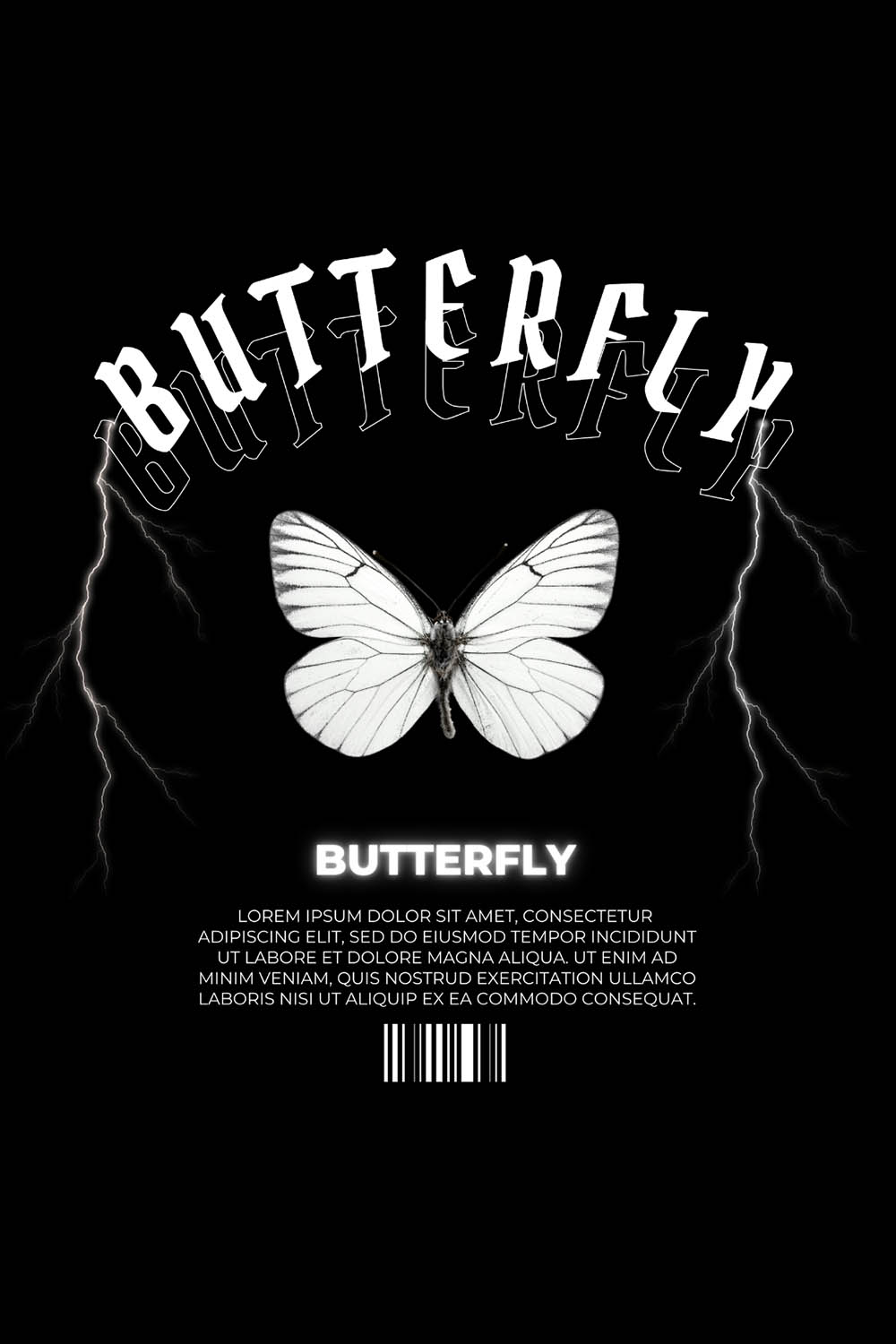 Butterfly Design SVG, PNG pinterest preview image.