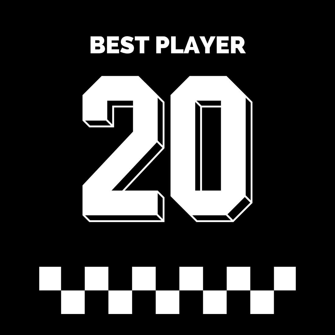 Best Player 20 Design SVG, PNG cover image.