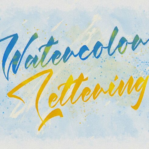 Watercolor Text Effect cover image.