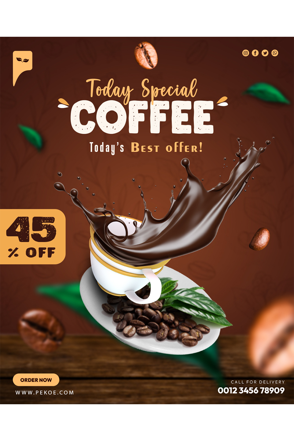 advertising poster today special offer on coffee pinterest preview image.