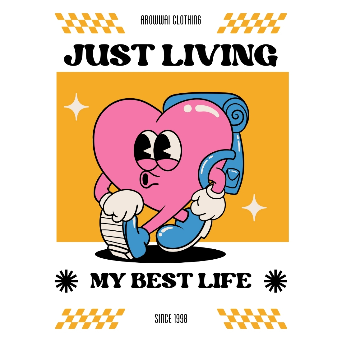 Just Living My Best Life Design SVG, PNG cover image.