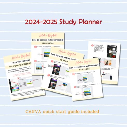 2024-2025 Study Planner - Canva Template - MasterBundles