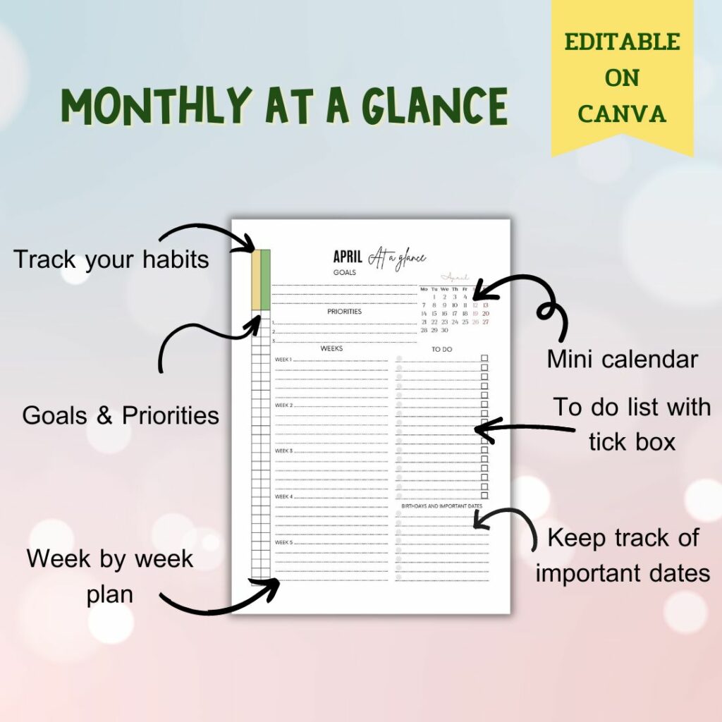 2025 Monthly Planner - Canva Template - MasterBundles