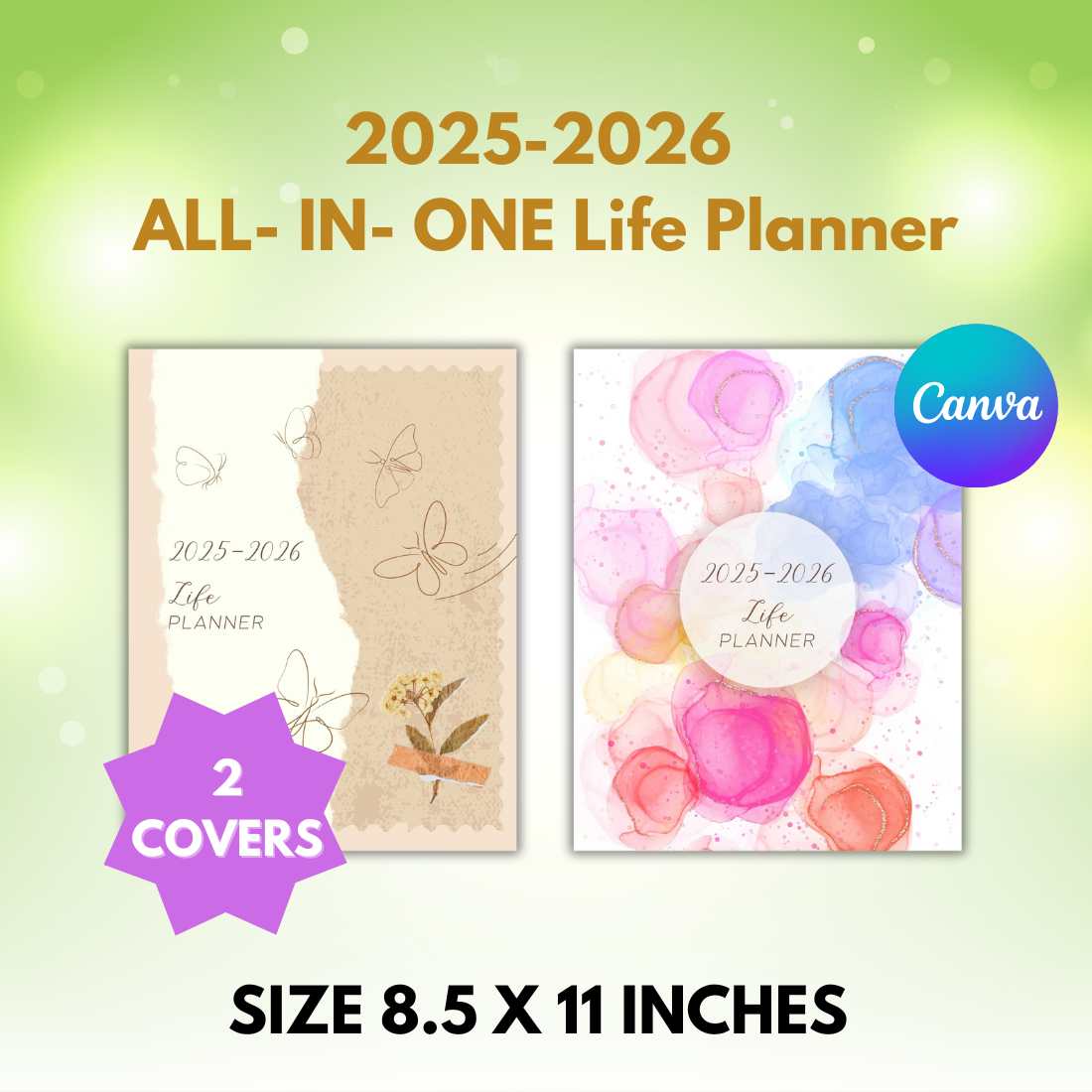 2025-2026 All-in-one Life Planner preview image.