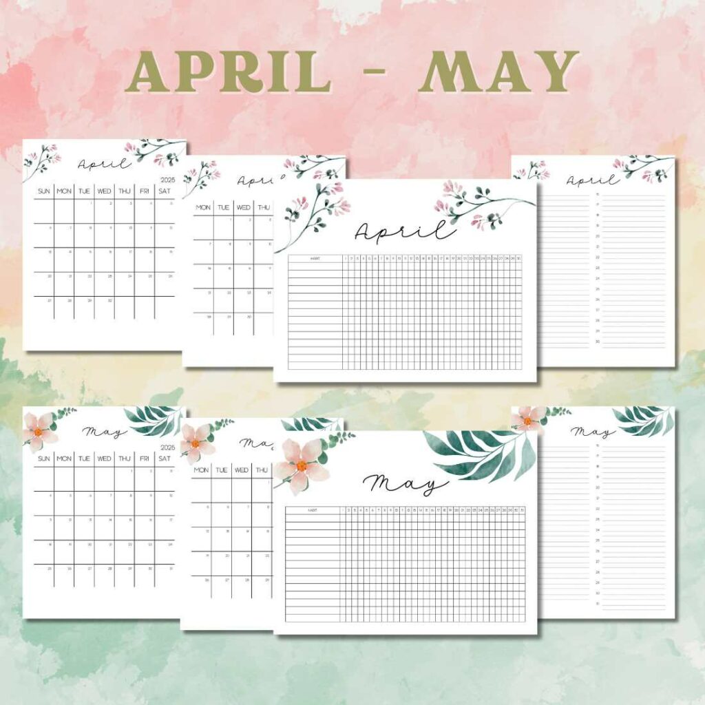 2025 Calendar Template - Editable on Canva - MasterBundles