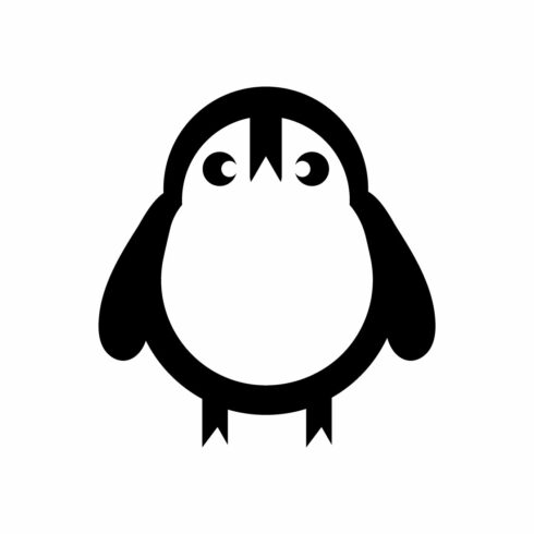Penguin logo design animal brand bird, Vector design Concept cover image.