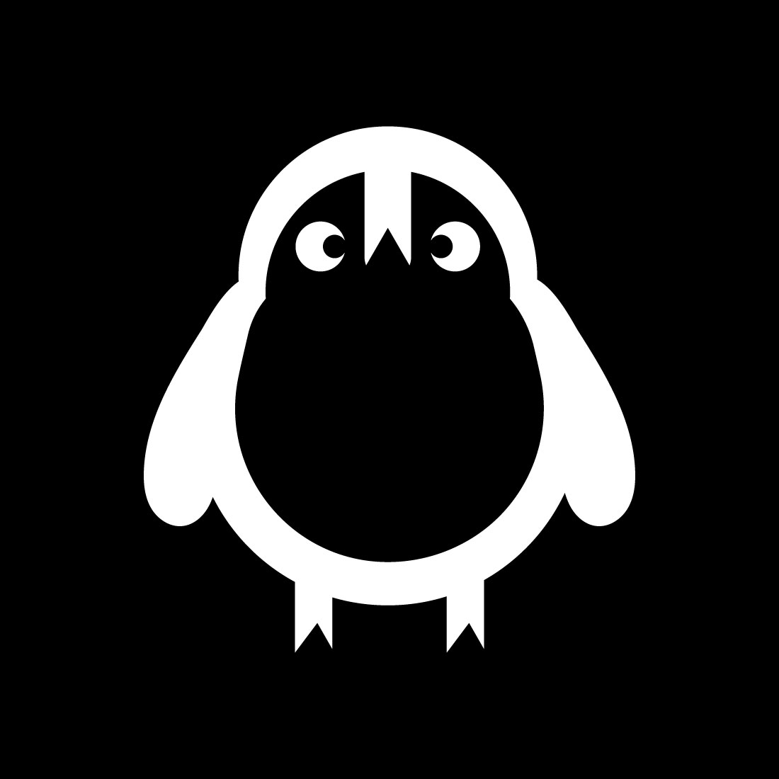 Penguin logo design animal brand bird, Vector design Concept preview image.