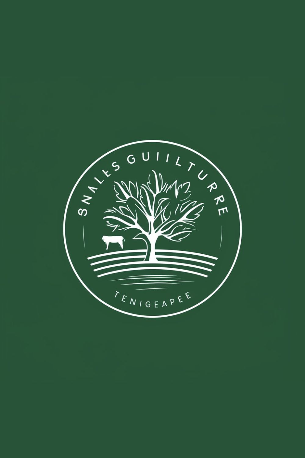 Agriculture Logo Design pinterest preview image.