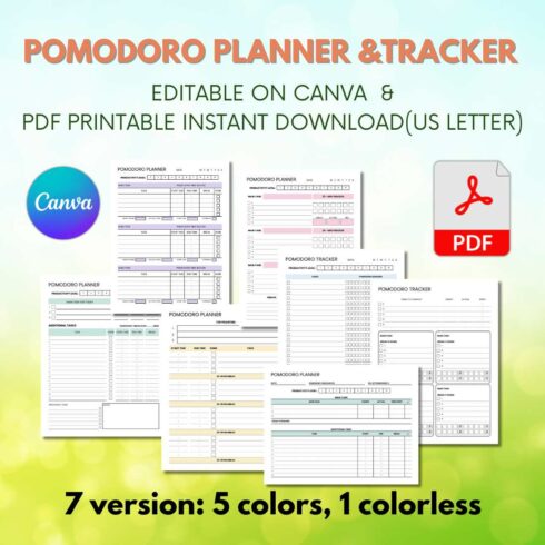 Pomodoro Planner & Tracker cover image.