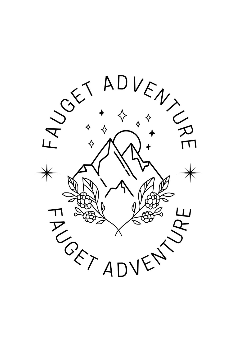 Fauget Adventure Design SVG, PNG pinterest preview image.