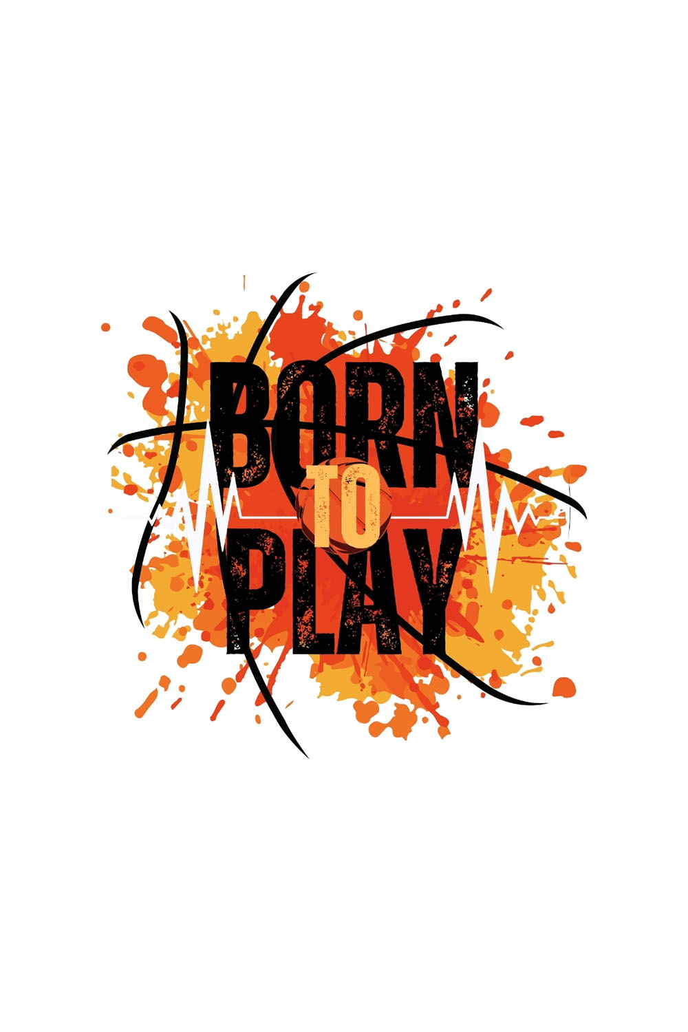 Born To Play Design SVG, PNG pinterest preview image.