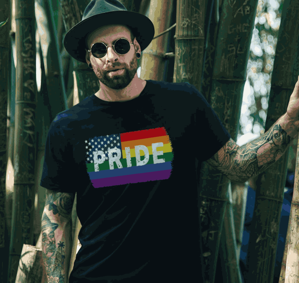 LGBT PRIDE GRUNGE FLAG - MasterBundles
