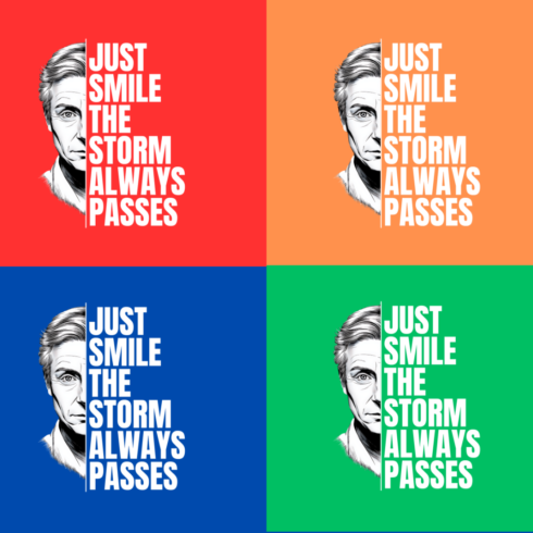 Just smile the storm always passes TEE DESIGN cover image.
