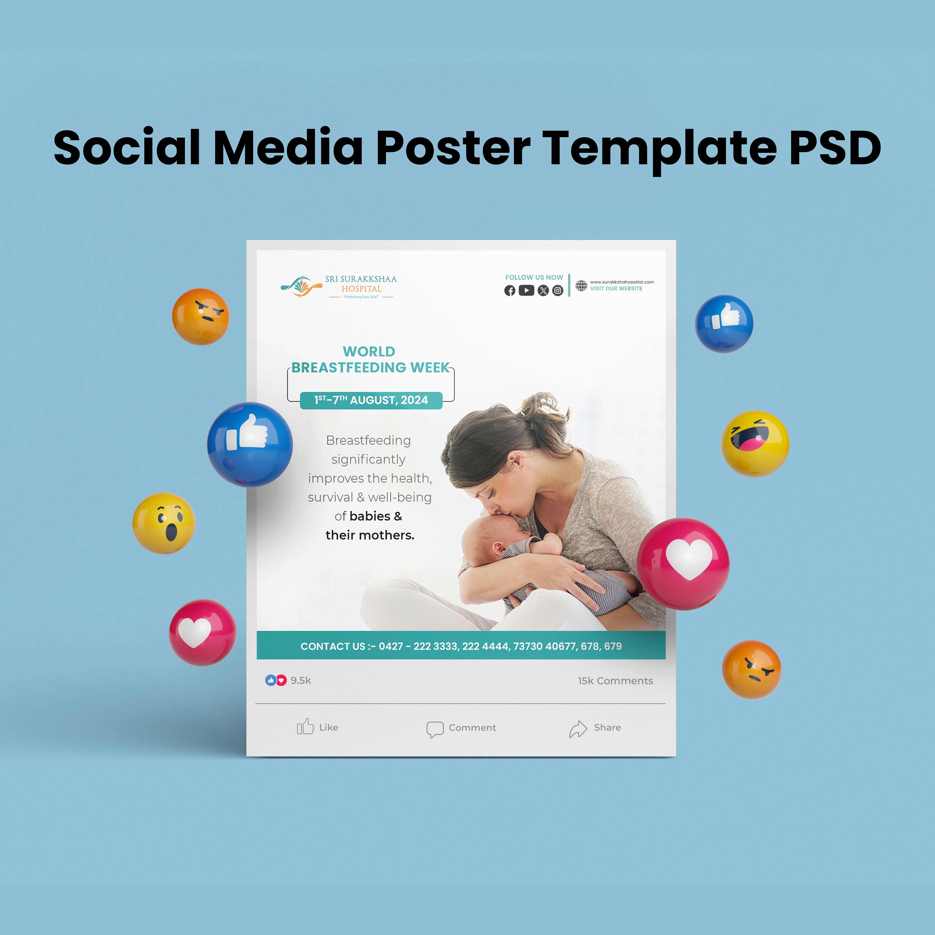 Social Media Post Template cover image.
