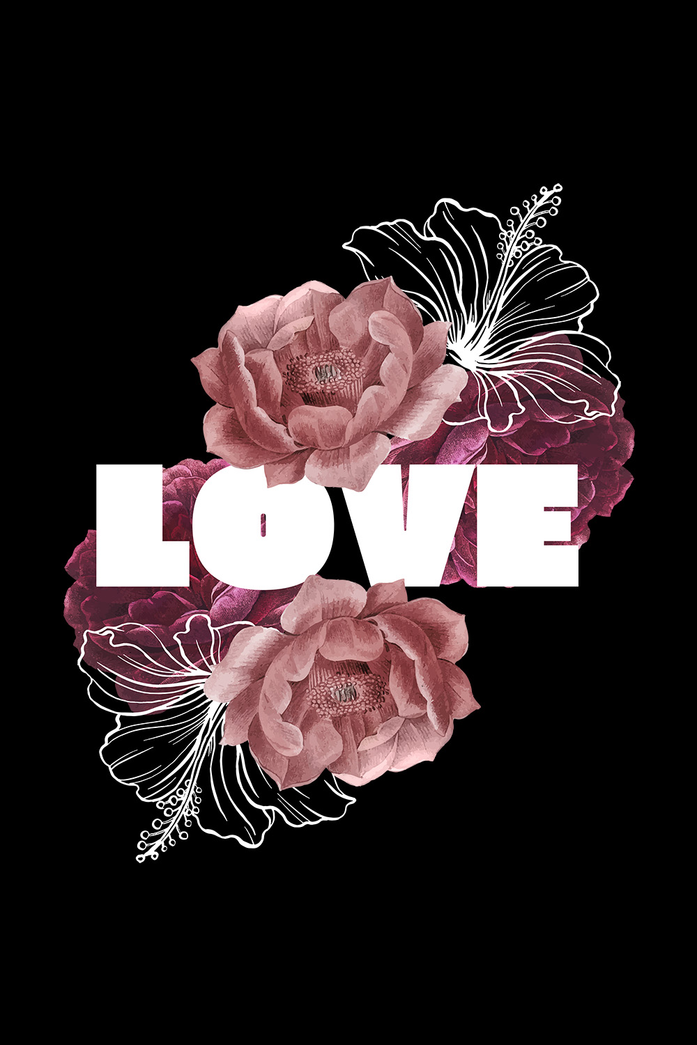 Love Design SVG, PNG pinterest preview image.