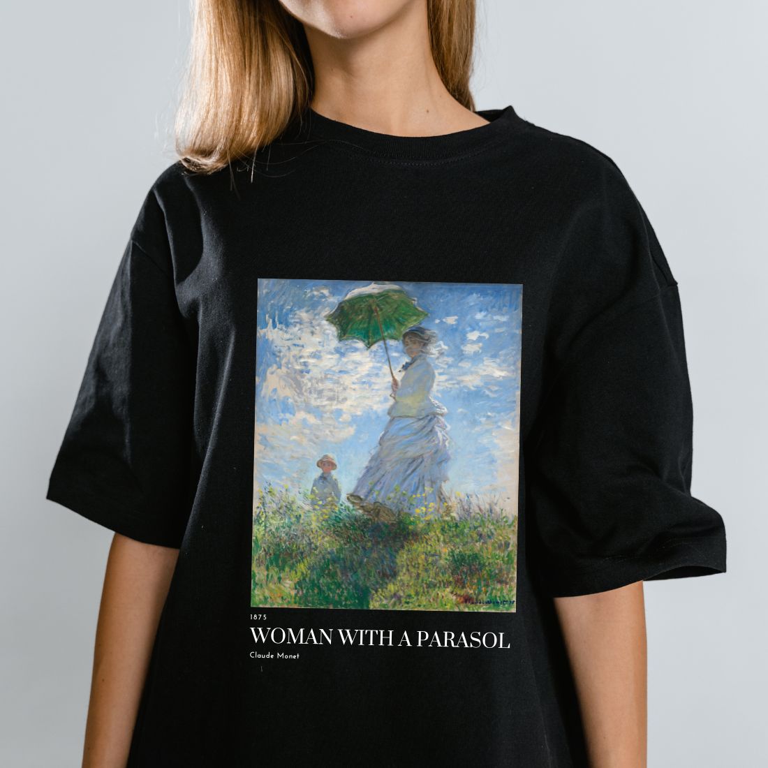 Woman with a Parasol T-Shirt Design cover image.