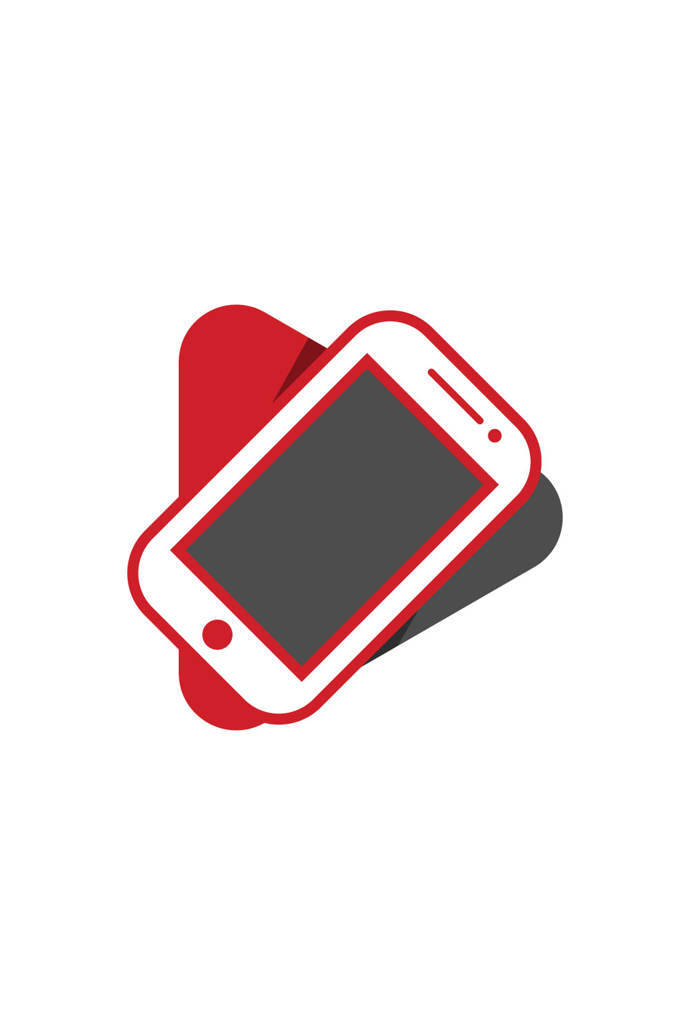 Modern Mobile Phone logo design, Vector design template pinterest preview image.
