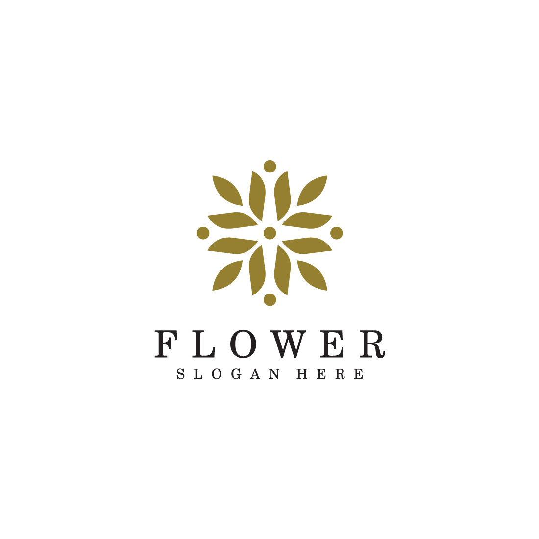 flower nature logo preview image.