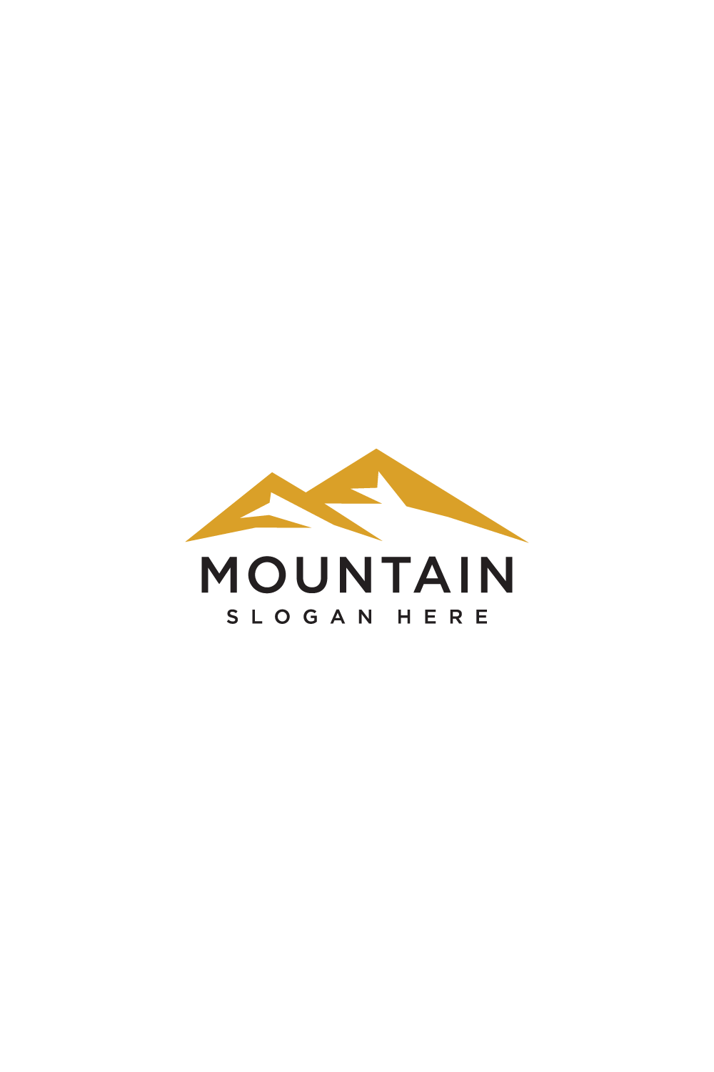 mountain logo vector design template pinterest preview image.