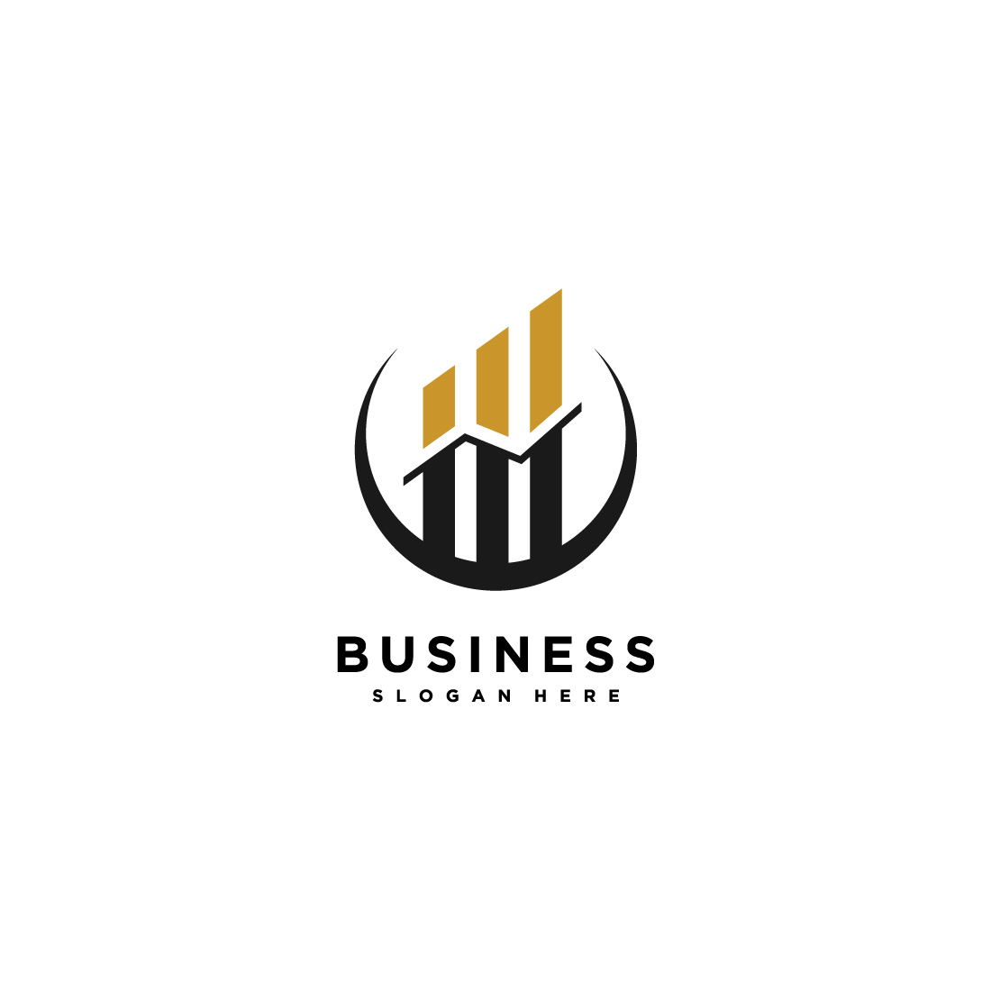 business finance logo design preview image.