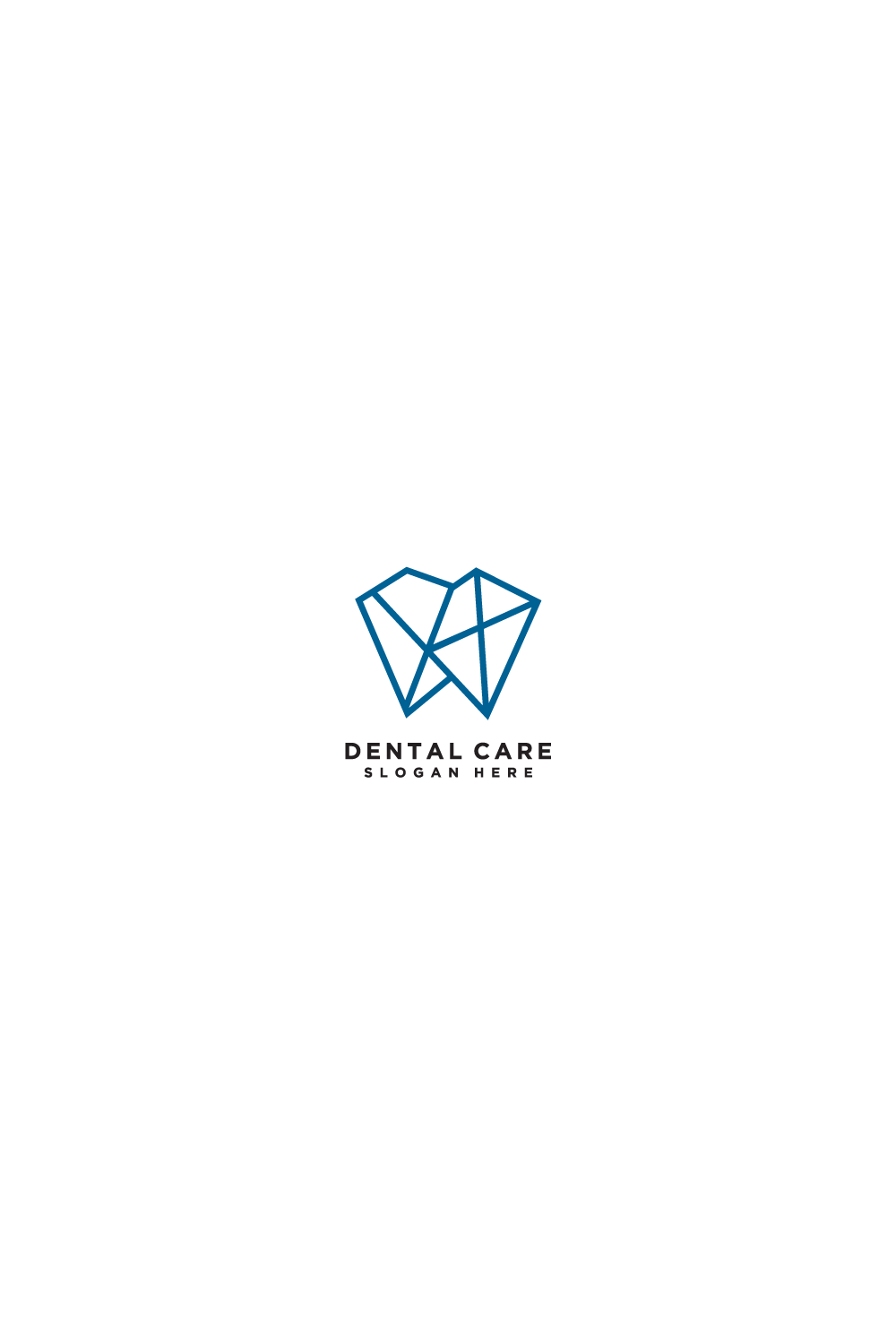 dental care logo design pinterest preview image.