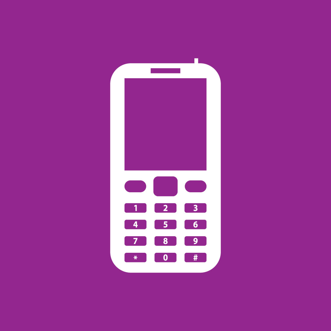 Modern Mobile Phone logo design, Vector design template preview image.