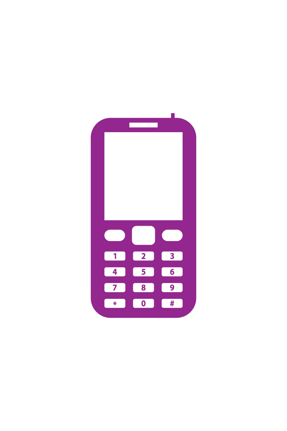 Modern Mobile Phone logo design, Vector design template pinterest preview image.