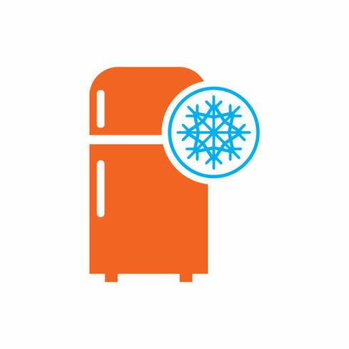Refrigerator Logo Design, Vector design template cover image.
