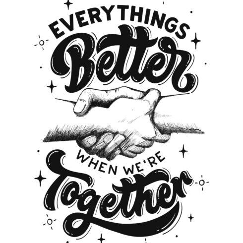 Everythings Better When We're Together Design SVG, PNG cover image.