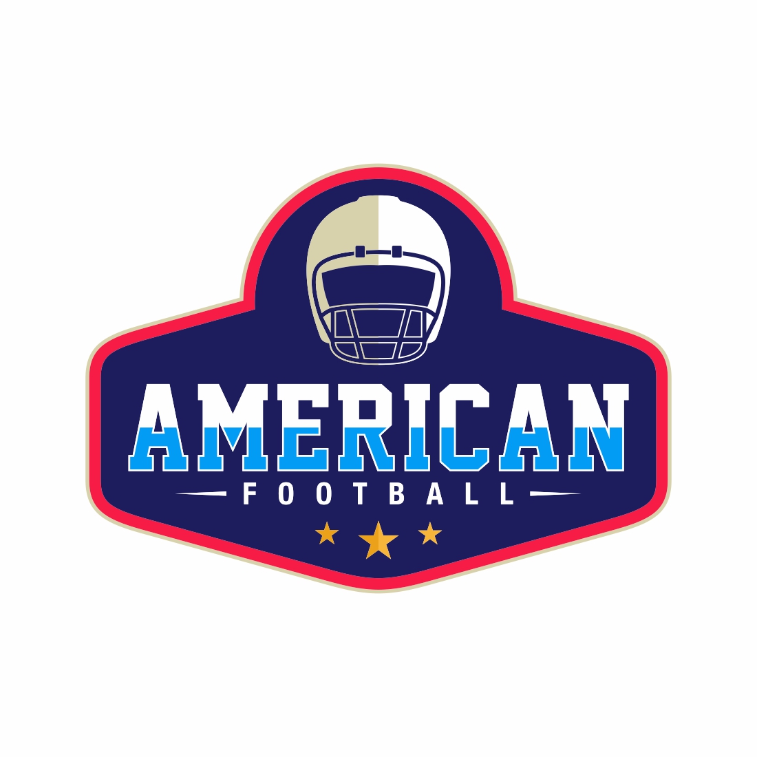 American Football Sports Logo And Badge – Only $7 cover image.