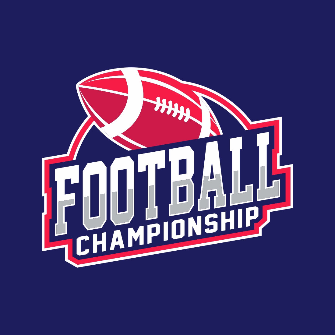 American Football Sports logo and badge – Only $7 cover image.