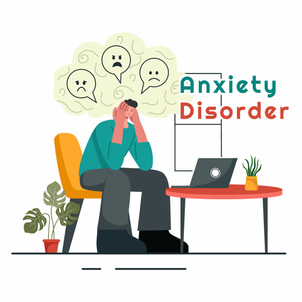 9 Anxiety Disorder Illustration - MasterBundles